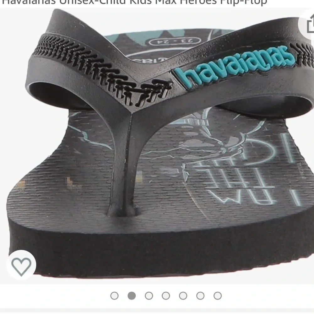 Havaianas Unisex-Child Kids Flip-Flop The Dark Night. Size 10